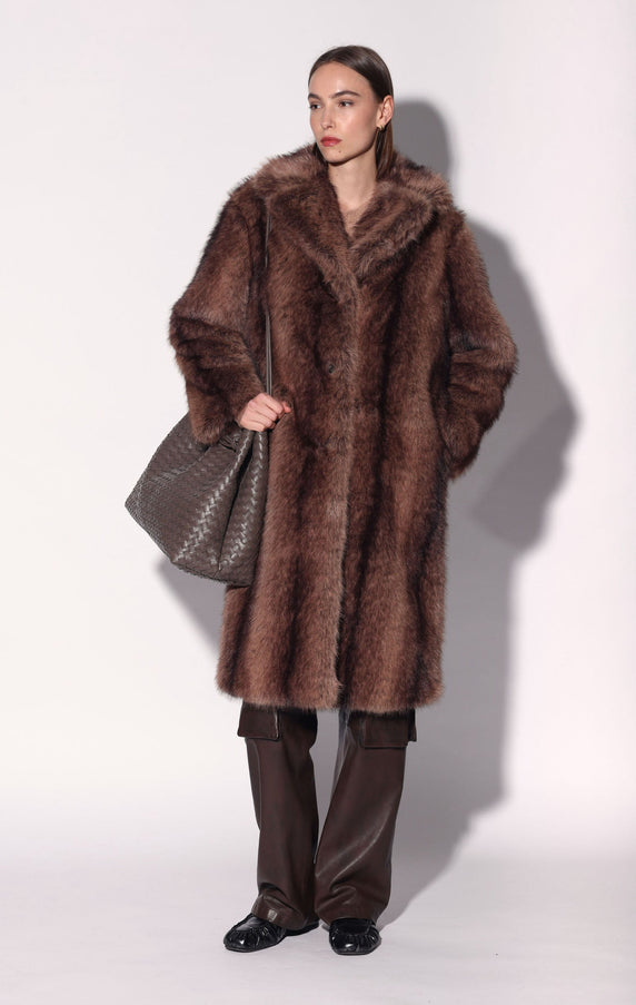 Walter Baker Pacey Coat Brunette