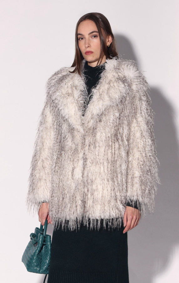 Walter Baker Marissa Coat Off White Grey