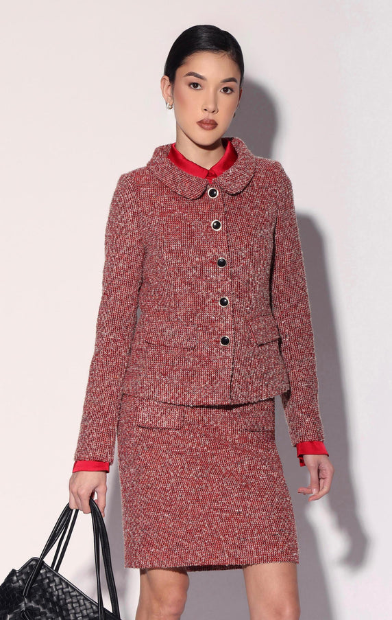 Walter Baker Connie Jacket Poppy Tweed