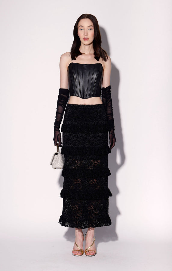 Walter Baker Paige Skirt Black Lace
