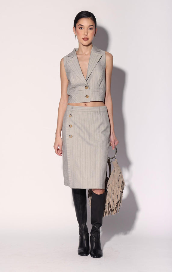 Walter Baker Torrence Top Taupe Stripe