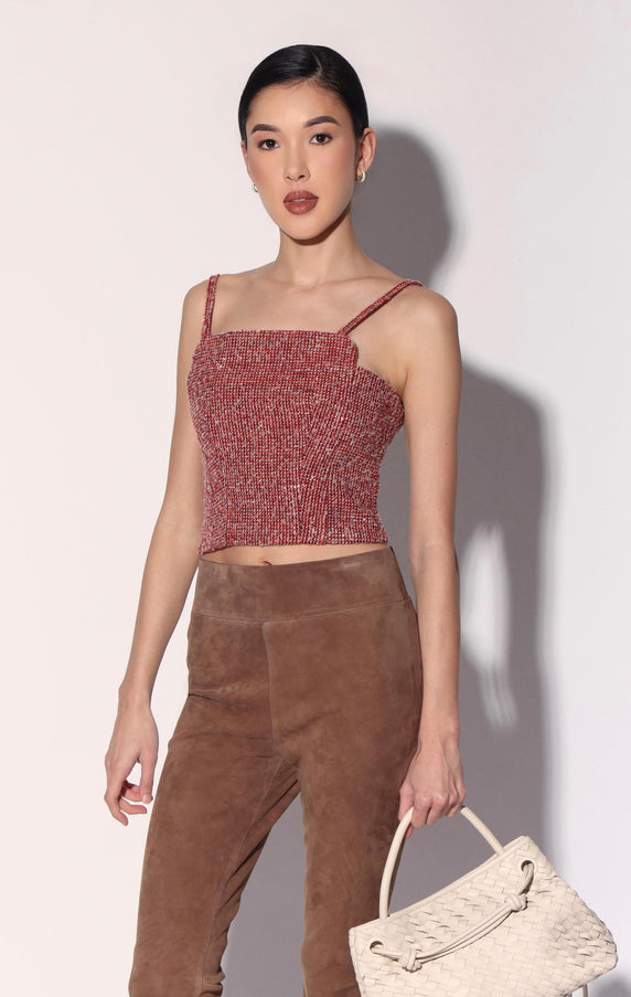 Walter Baker Cassia Top Poppy Tweed