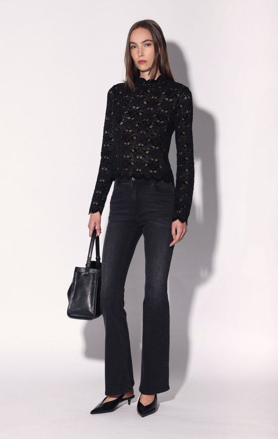Walter Baker Tiara Top Black Lotus Lace