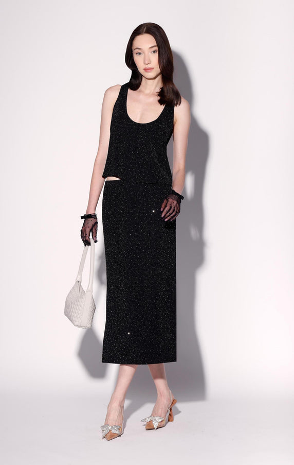 Walter Baker Gianna Skirt Black Rhinestone