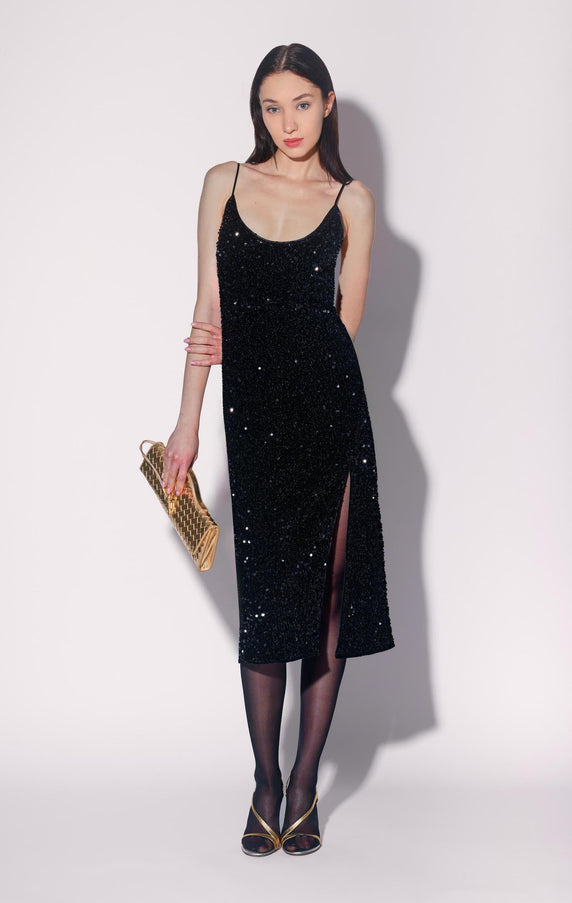 Walter Baker Jamie Dress Black Sequin