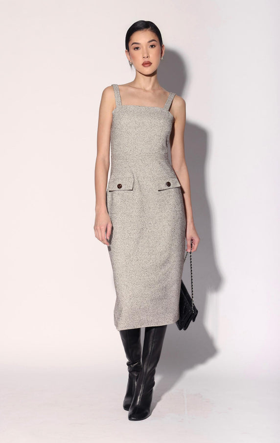 Walter Baker Julia Dress Ivory Brown