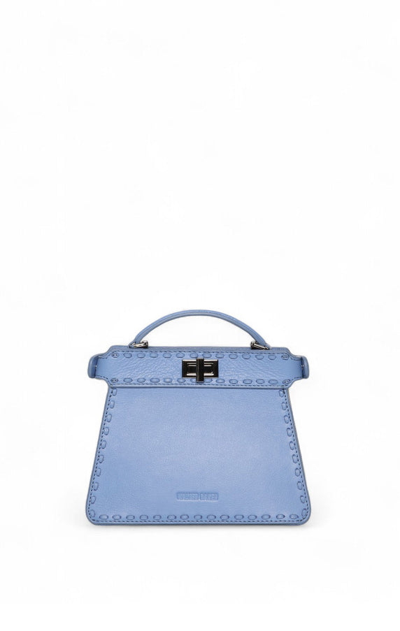Walter Baker Reed Mini Satchel Aqua Rush