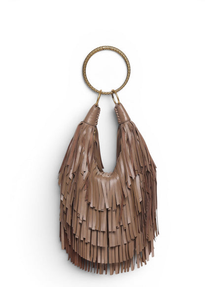 Walter Baker Freya Fringe Mini Hobo Cedar