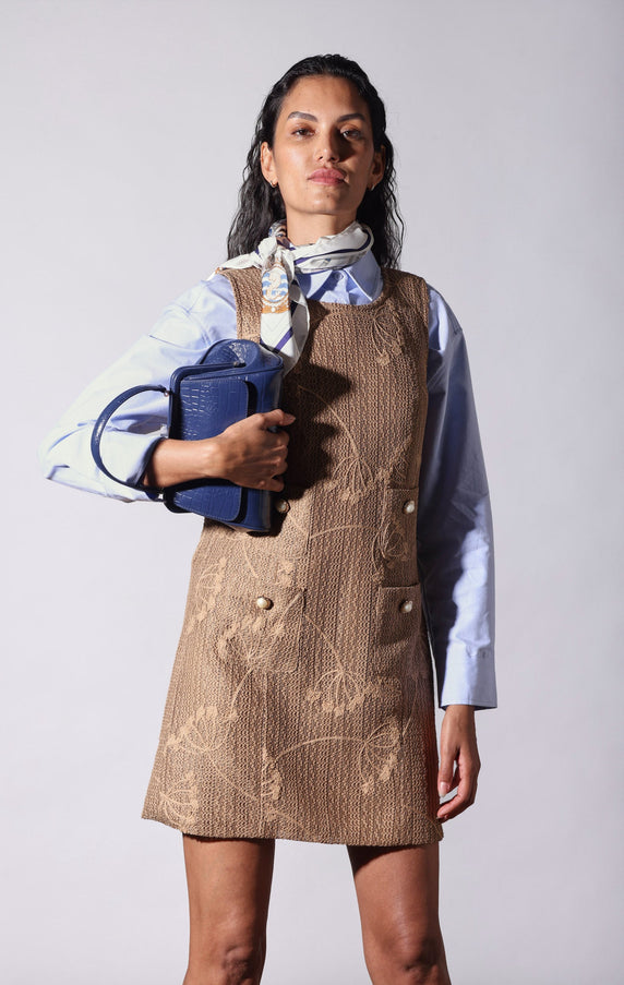 Walter Baker Rumi Small Clutch Blue Thunder Croc