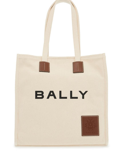 Bally akelei canvas tote bag with