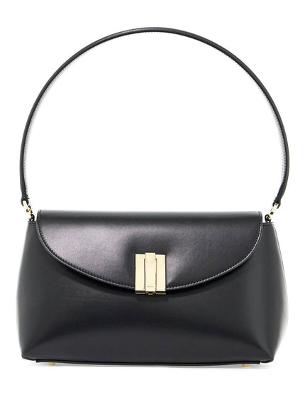 Bally Ollam Leather Shoulder Bag in Black Leather