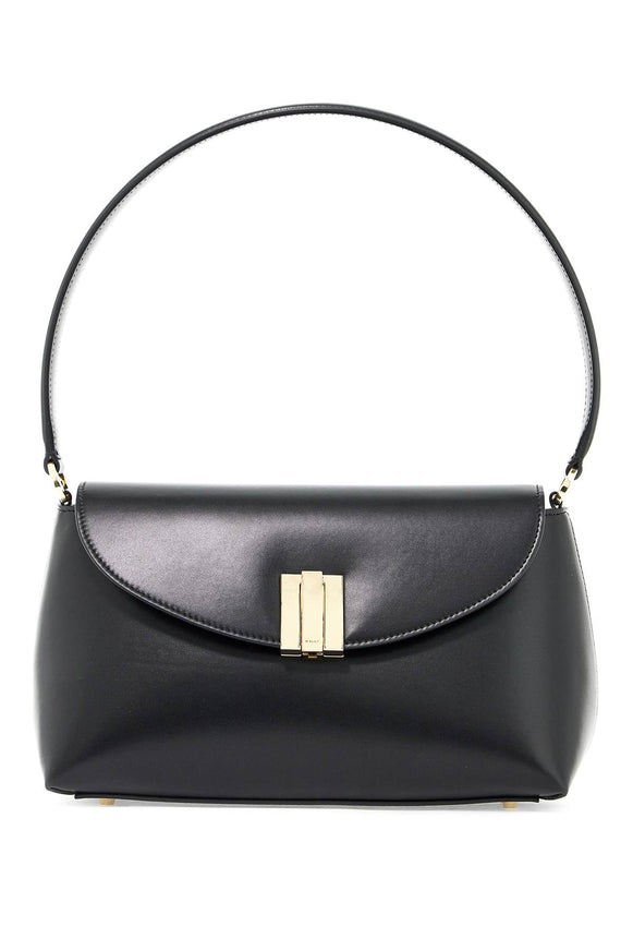 Bally Ollam Leather Shoulder Bag in Black Leather