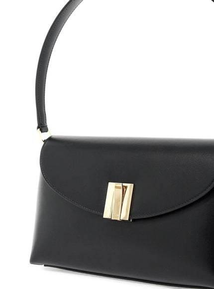 Bally Ollam Leather Shoulder Bag in Black Leather