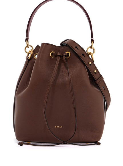 Bally bucket bag with drawstring closure