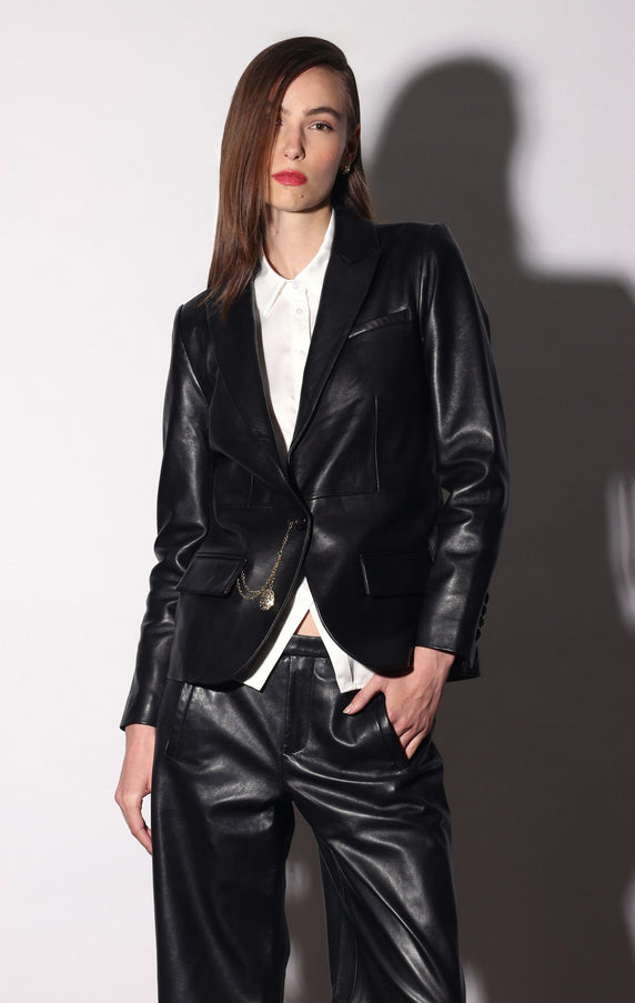 Walter Baker Emily Blazer Black Leather