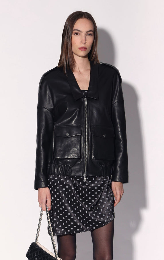 Walter Baker Jackson Jacket Black Leather