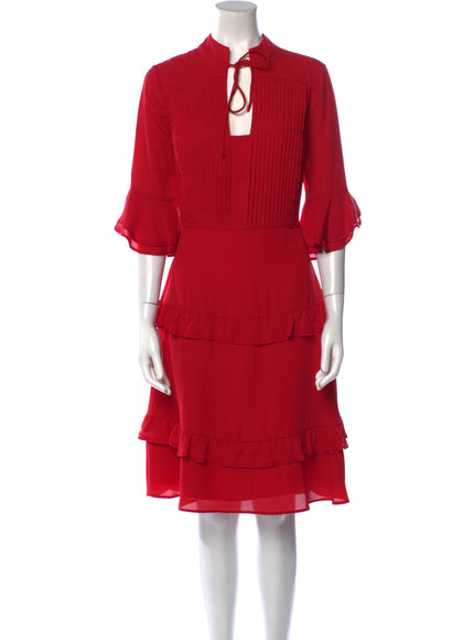 Mikael Aghal Tie Neck Dress