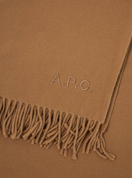 A.P.C. alix brodée wool scarf