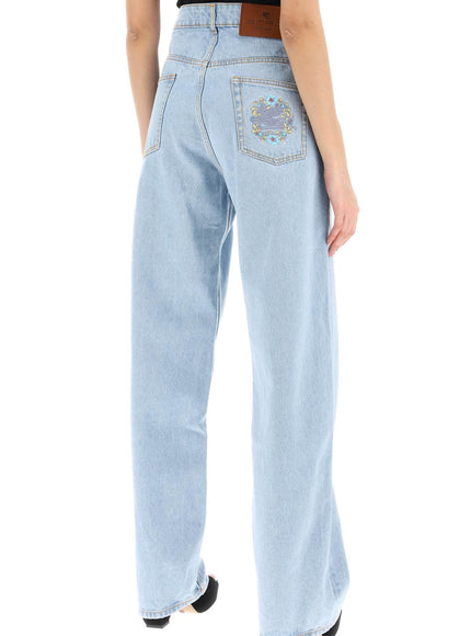 Etro low-waisted baggy jeans