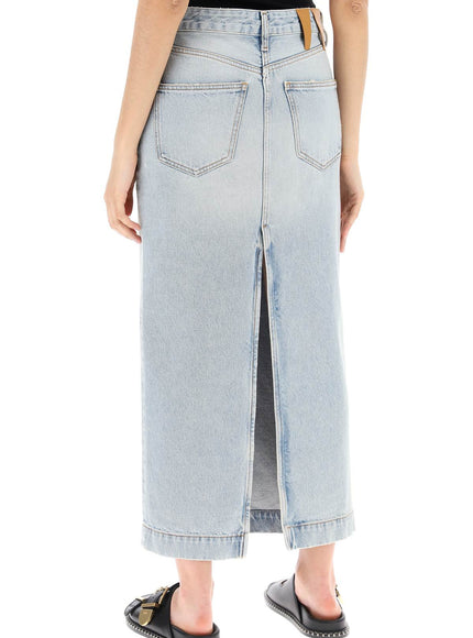 Darkpark erika's denim midi skirt in