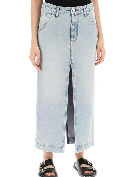 Darkpark erika's denim midi skirt in