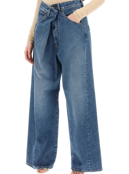 Darkpark 'ines' baggy jeans with folded waistband