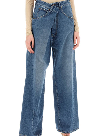 Darkpark 'ines' baggy jeans with folded waistband