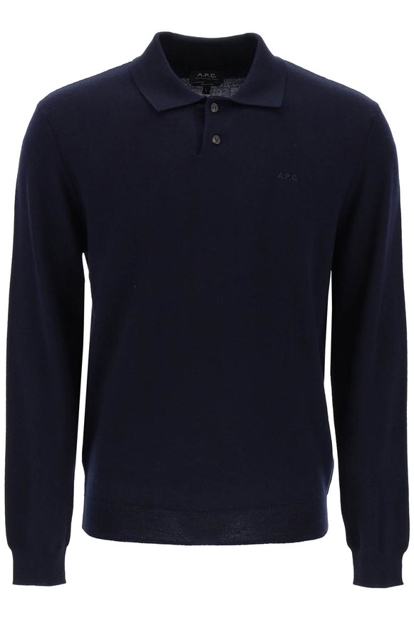 A.P.C. jacob wool pullover polo sweater