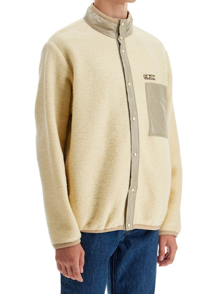 A.P.C. ewan wool effect fleece bl