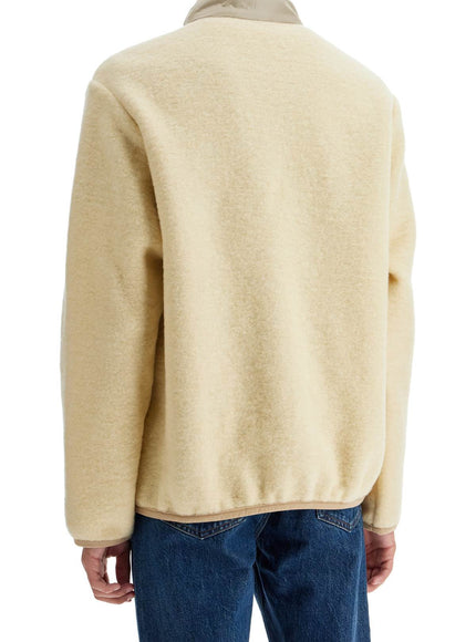 A.P.C. ewan wool effect fleece bl