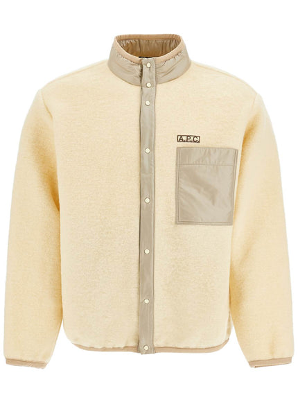 A.P.C. ewan wool effect fleece bl