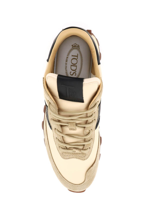 Tod'S Suede Leather and Nylon 1T Sneakers