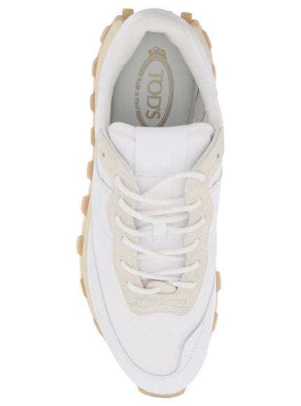 Tod'S leather and fabric 1t sneakers