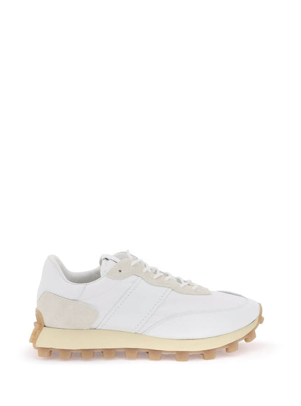 Tod'S leather and fabric 1t sneakers