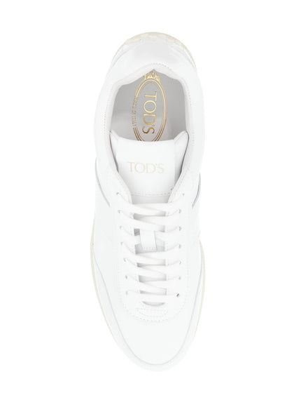 Tod's Leather Tabs Sneakers In White