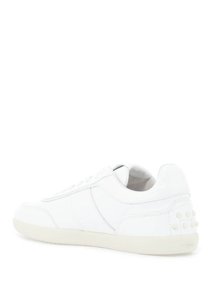 Tod's Leather Tabs Sneakers In White