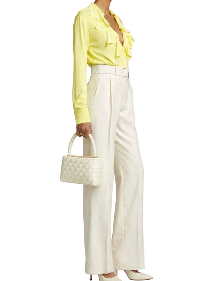 Bottega Veneta Ruffle Collar Button-Up