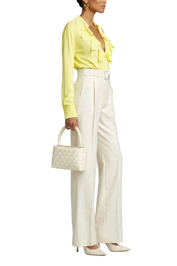 Bottega Veneta Ruffle Collar Button-Up