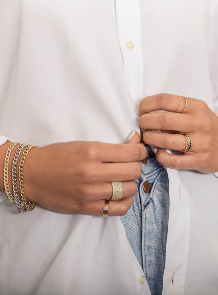 Zoe Lev 14K Gold Large Curb Link Chain Bracelet
