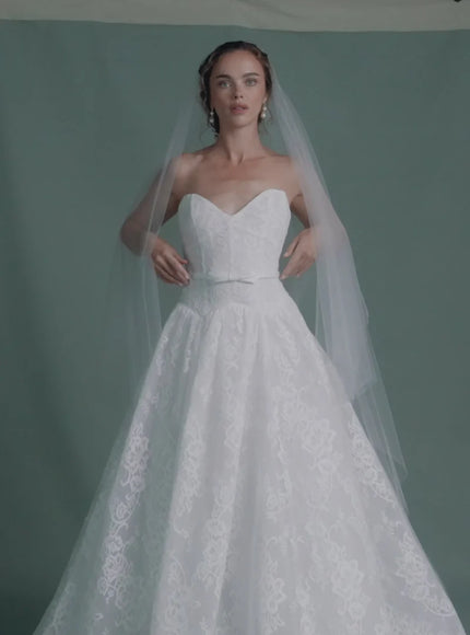 Anne Barge Albertine Chantilly Lace Wedding Gown
