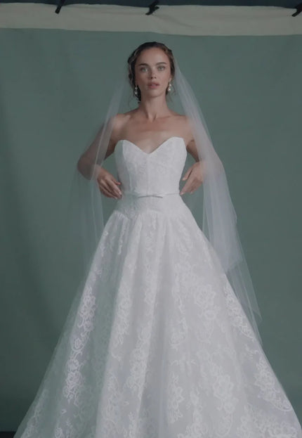 Anne Barge Albertine Chantilly Lace Wedding Gown