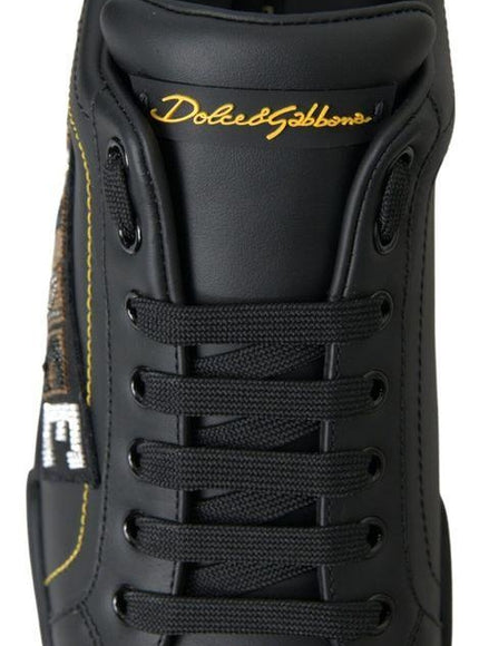 Dolce & Gabbana Men’s Portofino Prince Leather Sneakers