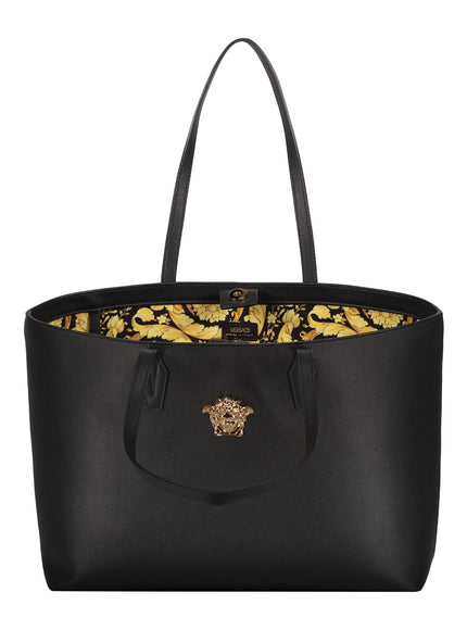 Versace Calf Leather Top Handle Tote