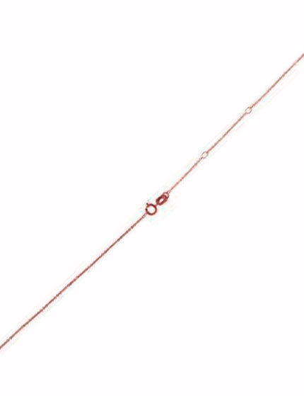 Adjustable Cable Chain in 14k Rose Gold (1.0mm) - Ellie Belle