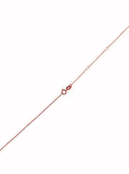 Adjustable Cable Chain in 14k Rose Gold (1.0mm) - Ellie Belle