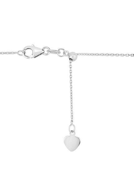 Adjustable Cable Chain in 14k White Gold (1.0mm) - Ellie Belle