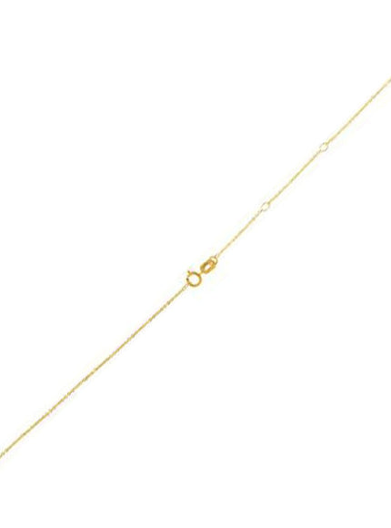 Adjustable Cable Chain in 14k Yellow Gold (1.0mm) - Ellie Belle