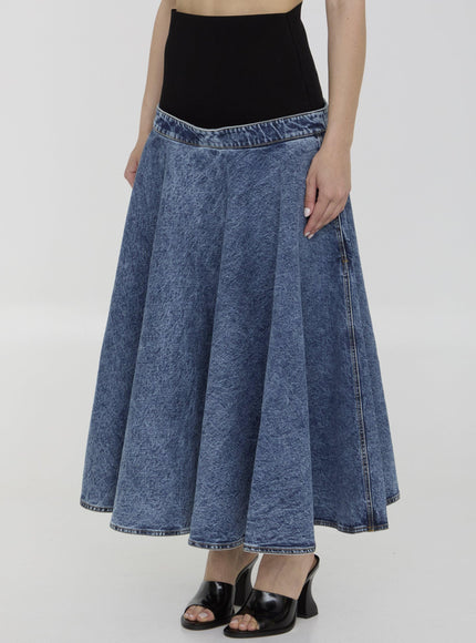 Alaia Skirt With Knit Band - Ellie Belle