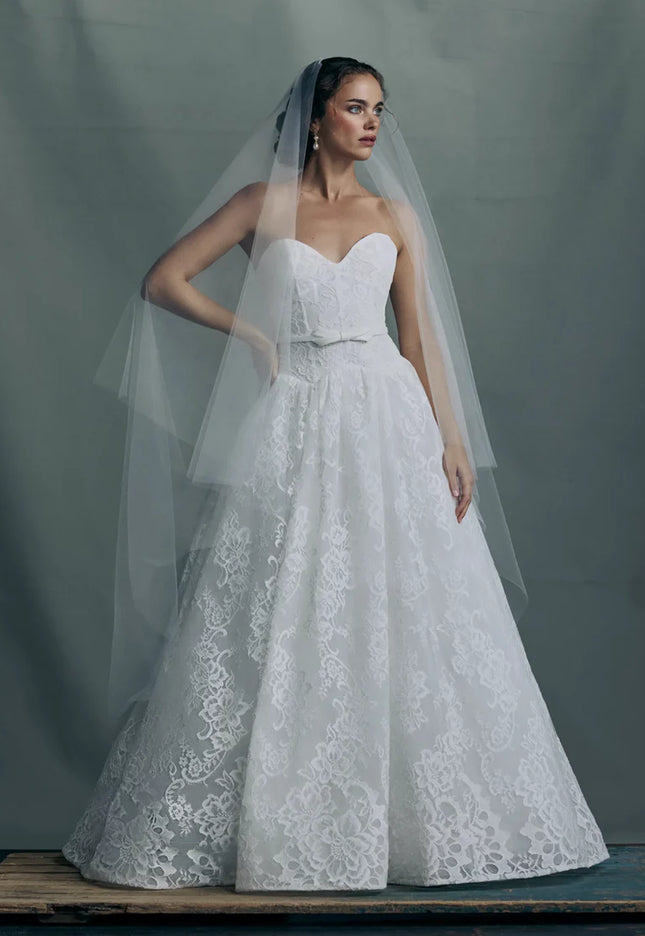 Anne Barge Albertine Chantilly Lace Wedding Gown