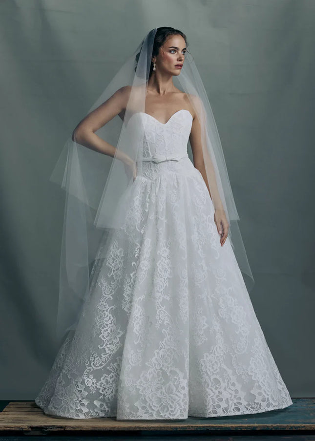Anne Barge Albertine Chantilly Lace Wedding Gown